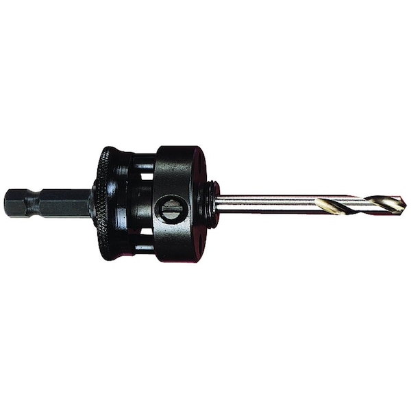 Starrett Hole Saw Arbor, With Pilot Drill, Fits Hole Saw Dia. 1-1/4" - 8-1/4" (32 - 210Mm), Shank Size 11/32" A10 - main